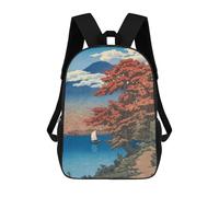 sinyumoney Lake Chuzenji Backpack School Lightweight Schoolbag Dayback Bookbag College for Men/Women 17inch