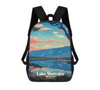 sinyumoney Lake Manyara National Park, Tanzania Children's Backpacks School Backpack 3D Printed Backpack for Kids Travel Rucksacks Book Bags Kids School Bag 17inch