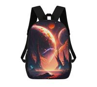 sinyumoney Lake Of Planets Landscape Ronaldo Backpack, Children's Backpack, Student School Bag, Book Bag, 3D Printed School Bag For Boys And Girls, 17inch