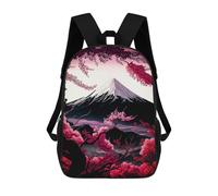 sinyumoney Landcapes Sakura Japan 17inch School Bag 3D Printed Children's School Backpack Casual Fashion Travel Backpacks for Kids School Students