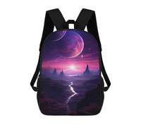 sinyumoney Landscape Alien Planet Backpack School Bag Travel College Rucksack Backpacks for Camping Outdoor Adventures And Daily Travel 17inch