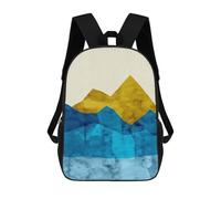 sinyumoney Landscape Collage 01 Backpacks 3D Printed Kids School Backpack Outdoor Casual Daypack Fashion Casual Children Backpacks Cute Travel Bags 17inch