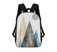 sinyumoney Landscape Collage A3 3D Printed Kids Backpacks Boys Fashion School Bag Travel Backpacks School Bags for Boys Elementary School Students 17inch