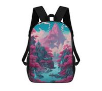 sinyumoney Landscape in The River School Backpack School Bags For Girls Boys Backpack With Pocket Fashion School Bag Kids Backpack 17inch