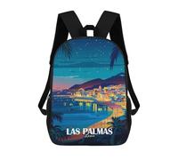 sinyumoney Las Palmas Spain Travel Backpack School Lightweight Casual Daypack School Backpacks for Men, Women & Teenage Boys 17inch