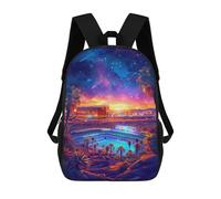 sinyumoney Las Vegas Stadium Sunset Backpack School Bag Business Durable Laptop Bag for Boys/Girls/Teenagers 17inch