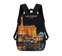sinyumoney Las Vegas US Backpack School Water Resistant Computer Rucksack for Men/Women 17inch