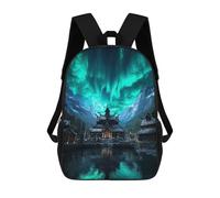 sinyumoney Last Sanctuary of The Boreal Flame Children's 17 Inch School Backpack 3D Printed Casual Daypacks for Kids Travel Rucksacks Book Bags Kids School Bag