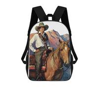 sinyumoney Lasy on The Horse Backpack School Bag School Secondary High School College Backpack Travel for Boys/Girls/Teenagers 17inch