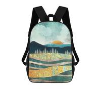 sinyumoney Late Summer Children's 17 Inch School Backpack 3D Printed Cool Knapsack for Kids Travel Rucksacks Book Bags Kids School Bag