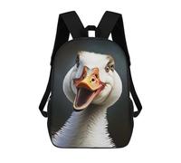 sinyumoney Laughing Duck Backpack School Bag Water Resistant Computer Rucksack for Campus Outdoor Travel Sports 17inch