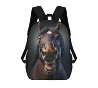 sinyumoney LAUGHING HORSE School Backpack Travel College Rucksack Backpacks for Campus Outdoor Travel Sports 17inch