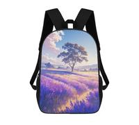 sinyumoney Lavender Field Sunset-1 School Backpack High Secondary School Bags Casual Backpack for Girl, Teen Girls 17inch