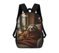 sinyumoney Lazy And Cozy Sloth Rucksack Fashion Stationery Backpack Waterproof Casual Daypacks for Men/Women 17inch