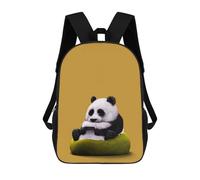 sinyumoney Lazy Panda 3D Printed Kids School Bag Rucksacks Children's School Fashion Casual Back Pack High Capacity Travel Book Bags Backpack for Kids 17inch