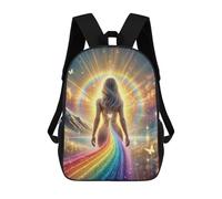 sinyumoney Leading The Rainbow School Backpack 3D Printed School Bags Boys Girls Laptop Backpack for Kids/Students/Adults 17inch