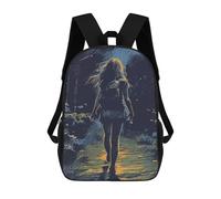 sinyumoney Leaving Kids Backpack Fashion Fun Backpack Book Bag for Boys And Teenager 3D Printed School Bags for Boys 17inch