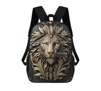 sinyumoney Legendary Golden Lion Backpack School Large Water Resistant Laptop Backpack for School/Work/Travel 17inch
