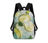 sinyumoney Lemon And Mint in Water Backpack School Bag Lightweight Airport College Students Back Pack for Men/Women 17inch