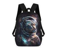 sinyumoney Leopard Astronaut Space Suit-1 School Backpack High Secondary School Bags Casual Backpack for Girl, Teen Girls 17inch
