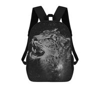 sinyumoney Leopard Black&White Rucksack Daypacks Business Backpack Water Resistant Bookbag for Girl, Teen Girls 17inch