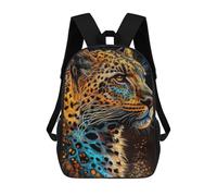 sinyumoney Leopard in Abstract Colors School Bags Daypacks Business Backpack Water Resistant Bookbag for Boys/Girls/Teenagers 17inch