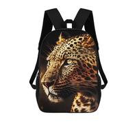 sinyumoney Leopard Portrait School Backpack Daypacks Business Backpack Water Resistant Bookbag for Men/Women 17inch