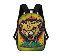 sinyumoney Leopard Roar Illustration School Bags Business Laptop Rucksack Bag Unisex Casual Daypack for Boys/Girls/Teenagers 17inch