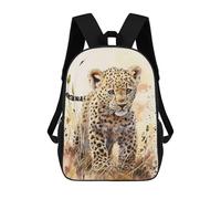 sinyumoney Leopard School Backpack Daypacks Business Backpack Water Resistant Bookbag for School/Work/Travel 17inch