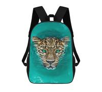 sinyumoney Leopard Swimming in Water-5 School Backpack 3D Printed Children's 17inch Backpacks Bag Bookbag for Kids Boy Girl Book Bags Kids School Bag Travel Rucksacks