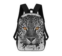 sinyumoney Leopard Watercolor Backpack Schoolbags for Boys Girls Casual Sport Daypack Elementary Primary Large Capacity Bookbags 17inch