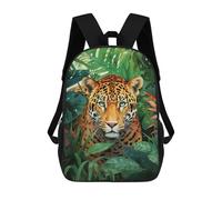 sinyumoney Leopard Watercolor School Backpack Lightweight Airport College Students Back Pack for Teenage Girls Boys Women Men 17inch