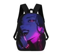 sinyumoney Lets Play A Game 3D Printed School Bag Children's School Backpack Schoolbags Travel Backpacks Casual Fashion Bag for Kids School Students 17inch