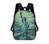 sinyumoney Liberty Storm Munch Style School Backpack School Bags For Girls Boys Backpack With Pocket Fashion School Bag Kids Backpack 17inch