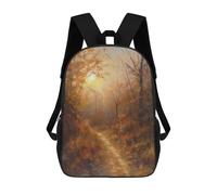 sinyumoney Light Through Branches Backpack 3D Printed Children's School Backpack Kids Travel Backpacks High Capacity Book Bags Children's Backpack Rucksack 17inch