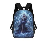 sinyumoney Lightning Queen Backpack Kids School Bag Boys Cartoon 3D Print Students Schoolbag Laptop Daypack for Boys Girls 17inch