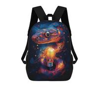 sinyumoney Lightning Serpent Illuminating Power School Backpack Secondary Causal Travel High School Bags for Camping Outdoor Adventures And Daily Travel 17inch