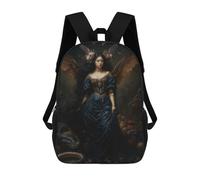 sinyumoney Lilith’s Midnight Majesty 3D Printed Kids School Bag Rucksacks Children's School Fashion Casual Back Pack High Capacity Travel Book Bags Backpack for Kids 17inch