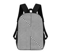 sinyumoney Line Art 01 Backpack School Bag Rucksack for Girls Boys Backpacks Large Capacity Kids Back Pack Lightweight School Bags for Children Students 17inch