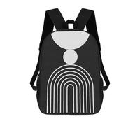 sinyumoney Line Art 06 Backpacks Kids School Backpack School Bag 3D Printed School Bag for Boys Elementary And Middle School Students 17inch