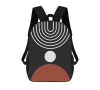 sinyumoney Line Art 07 Backpack 3D Printed Children's School Backpack for Kids High Capacity Travel Rucksacks Book Bags Kids School Bag Back Pack 17inch
