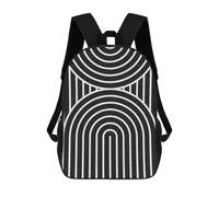 sinyumoney Line Art 09 School Bag Backpack Teen Schoolbag 3D Printing Adjustable Schoolbag Fashion Pocket Bag for Kids Boys Girls Students And Teenagers Fans 17inch