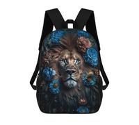 sinyumoney Lion Amidst Flowers -1 School Bags Work Laptop Backpack Rucksack Bag for Campus Outdoor Travel Sports 17inch