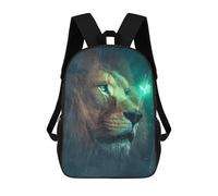 sinyumoney Lion And Butterfly 2 School Bags Water Resistant School Bag Business Backpack - Perfect for Travel, Work And Daily Use 17inch