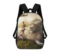 sinyumoney Lion And Swing Serenity Kids Backpacks Children Bag,Anime Bag,Large Capacity Kids Backpack, 3D Printed Children's,Student Schoolbag,Kids Boys Girls School Bag 17inch
