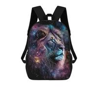 sinyumoney Lion Art Series Style 6 Kids Backpack, Kids School Bag 3D Printed School Backpacks for Boys And Teenager School Students 17inch