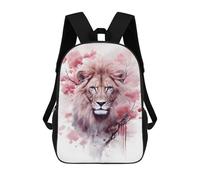 sinyumoney Lion Backpack 3D Printed Children's School Backpack for Kids High Capacity Travel Rucksacks Book Bags Kids School Bag Back Pack 17inch