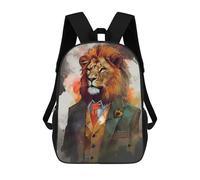 sinyumoney Lion Enchantment Children's Backpacks 17inch School Backpack 3D Printed Bag Bookbag for Kids Travel Rucksacks Boy Girl Book Bags Kids School Bag