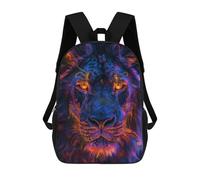 sinyumoney Lion Face Artwork School Bags Water Resistant Travel Backpack Computer Bag for Teenage Girls Boys Women Men 17inch