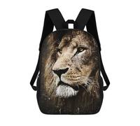 sinyumoney Lion Face School Bags Work Laptop Backpack Rucksack Bag- Perfect for Travel, Work And Daily Use 17inch